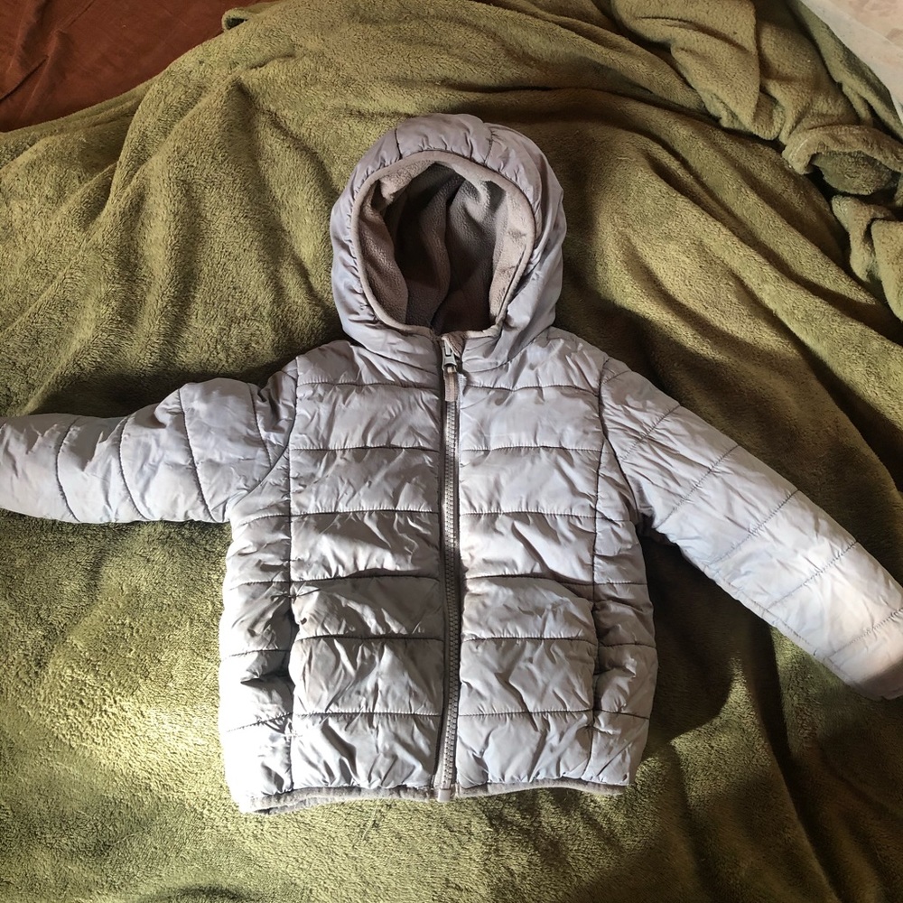 Grey Puffer Jacket